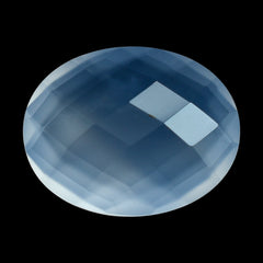 NATURAL CHALCEDONY BRIOLETTE OVAL 14X11MM 5.60 Cts.