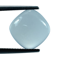 NATURAL CHALCEDONY CUSHION CAB (FLAT) 12MM 4.53 Cts.