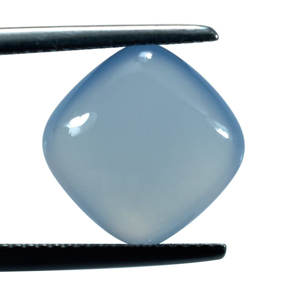 NATURAL CHALCEDONY LENTIL CUSHION 12MM 6.55 Cts.