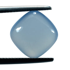 NATURAL CHALCEDONY LENTIL CUSHION 12MM 6.55 Cts.