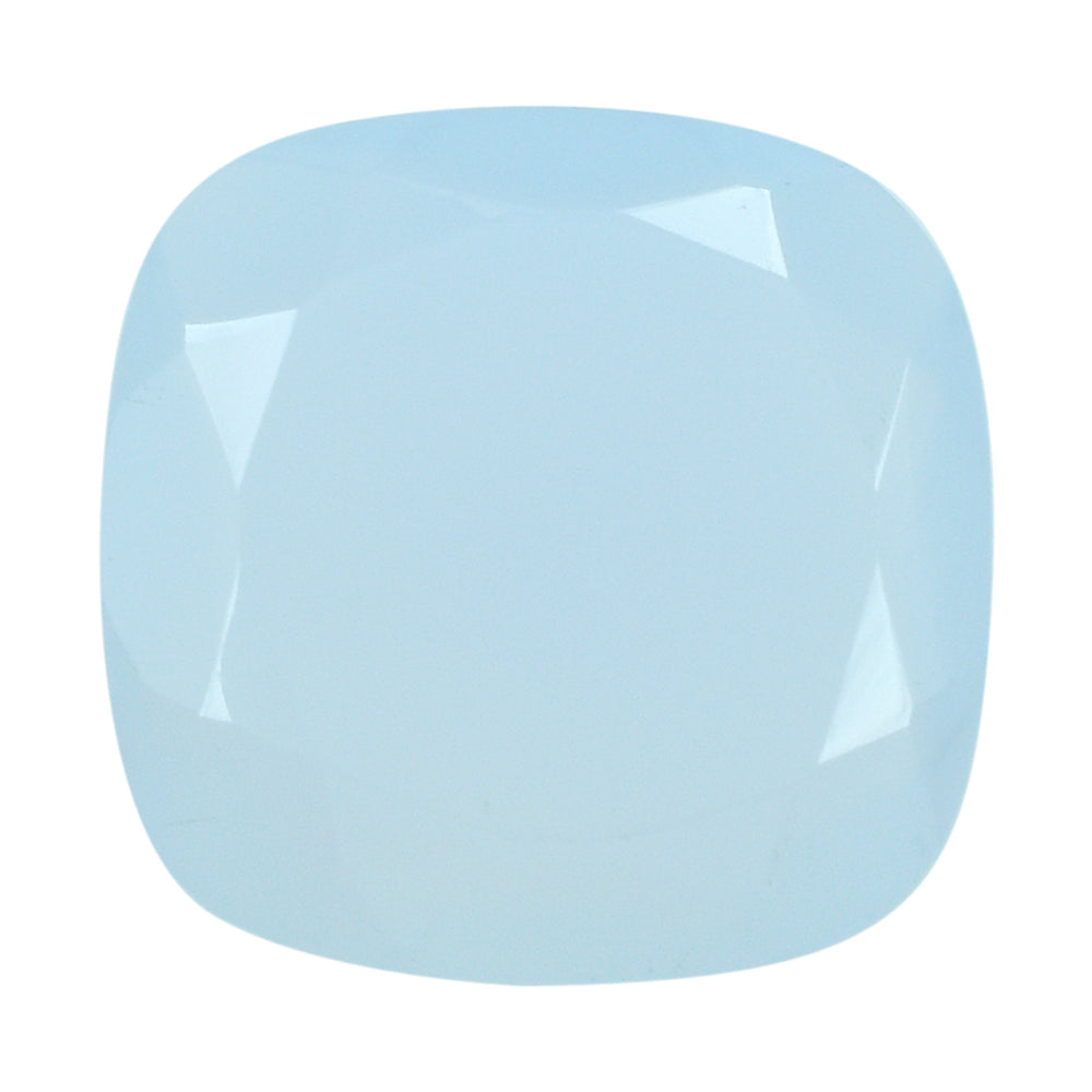 NATURAL CHALCEDONY BOTH SIDE TABLE CUT CUSHION 12MM 3.70 Cts.
