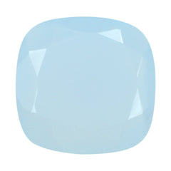 NATURAL CHALCEDONY BOTH SIDE TABLE CUT CUSHION 12MM 3.70 Cts.