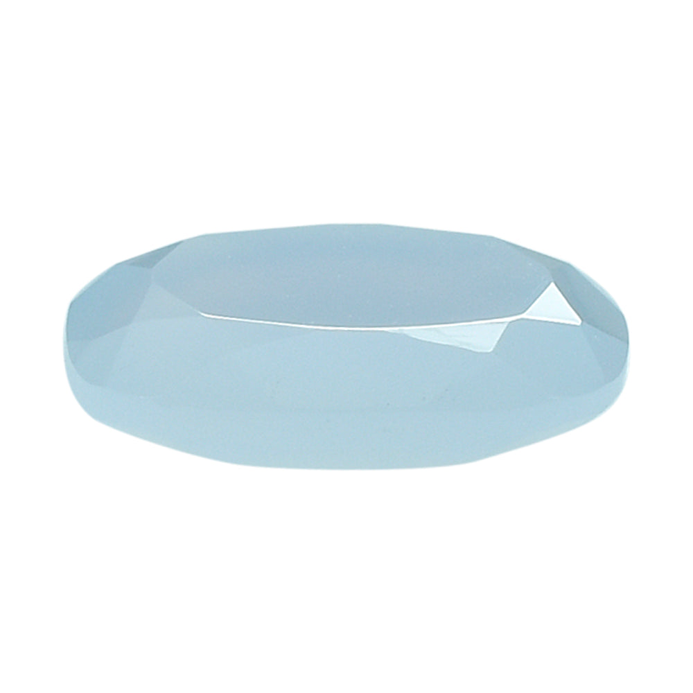 NATURAL CHALCEDONY BOTH SIDE TABLE CUT CUSHION 12MM 3.70 Cts.