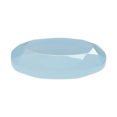 NATURAL CHALCEDONY BOTH SIDE TABLE CUT CUSHION 12MM 3.70 Cts.