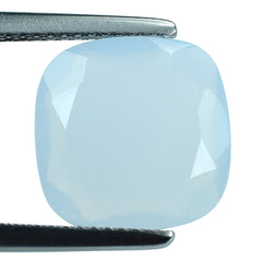 NATURAL CHALCEDONY BOTH SIDE TABLE CUT CUSHION 12MM 3.70 Cts.