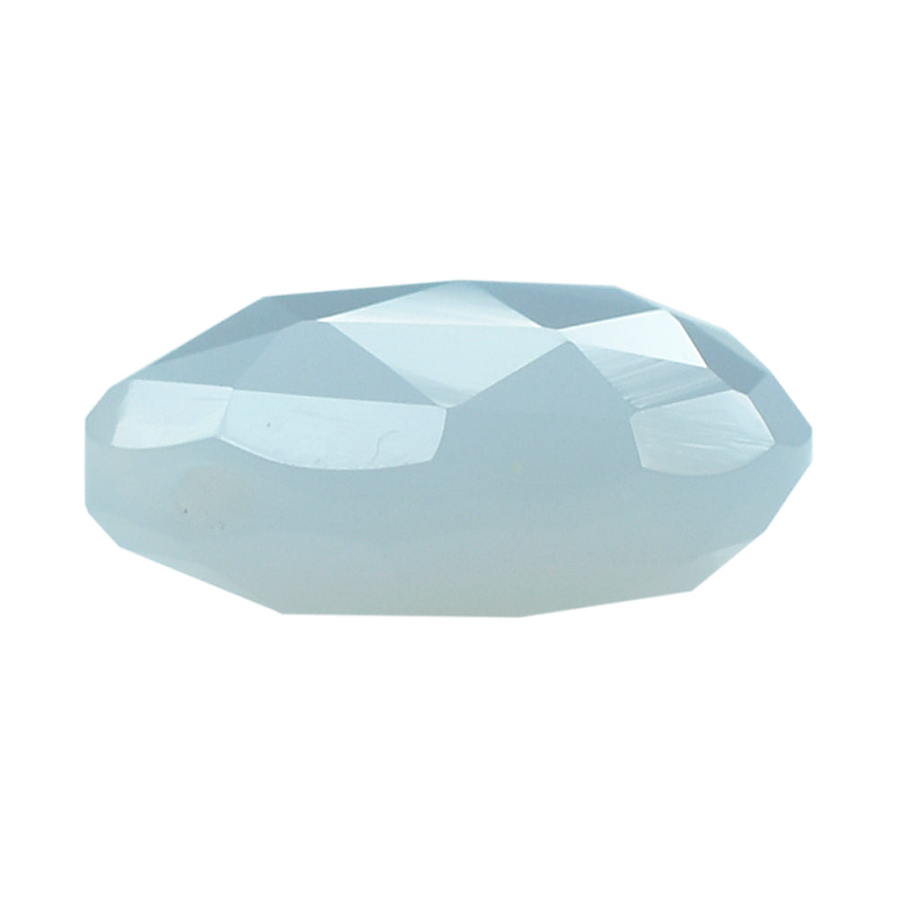 NATURAL CHALCEDONY ROSE CUT BRIOLETTE PEAR (TABEEZ) (FULL DRILL) 13X12MM 6.83 Cts.