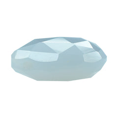 NATURAL CHALCEDONY ROSE CUT BRIOLETTE PEAR (TABEEZ) (FULL DRILL) 13X12MM 6.83 Cts.