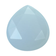 NATURAL CHALCEDONY ROSE CUT BRIOLETTE PEAR (TABEEZ) (FULL DRILL) 13X12MM 6.83 Cts.