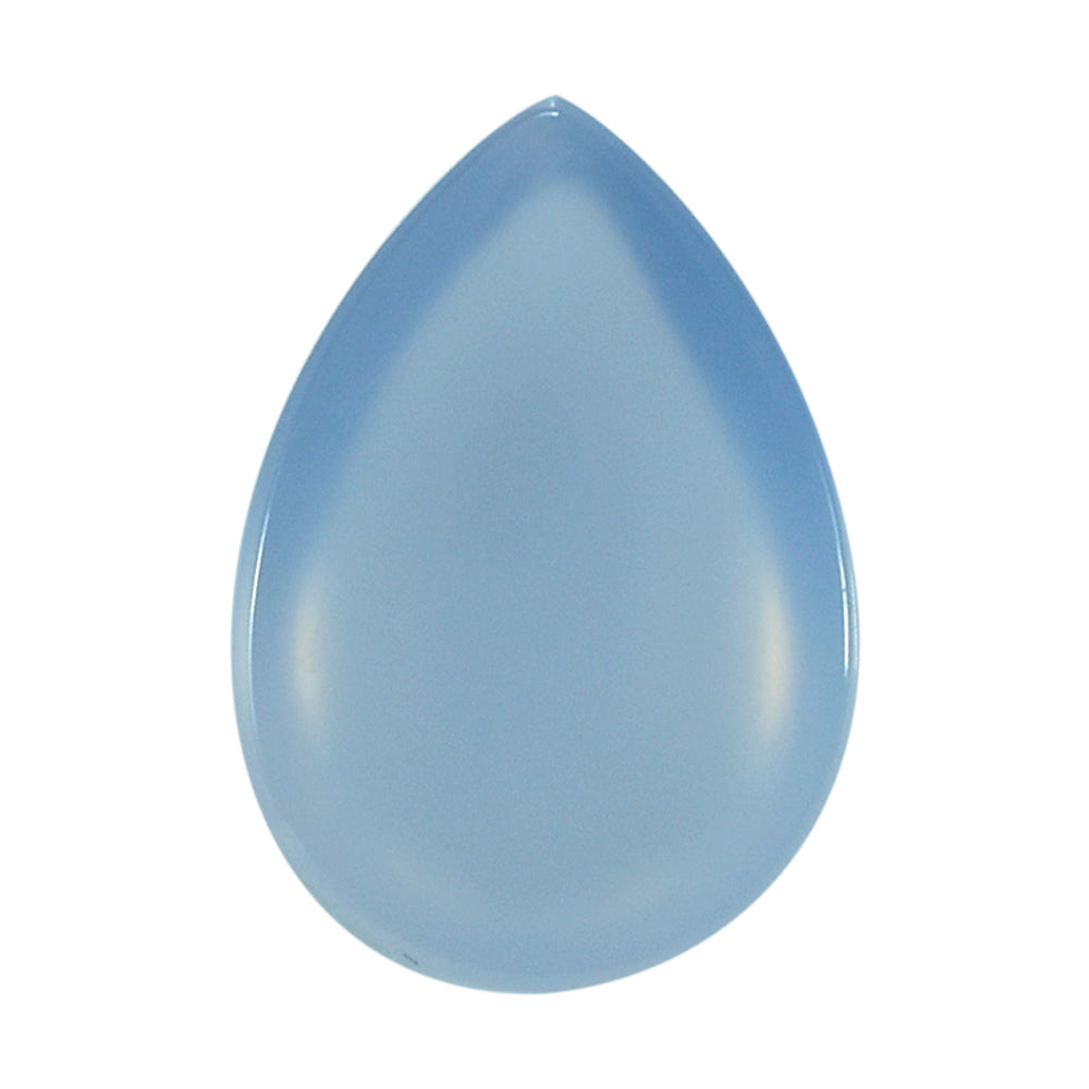 NATURAL CHALCEDONY PEAR CAB 10X7MM 1.83 Cts.
