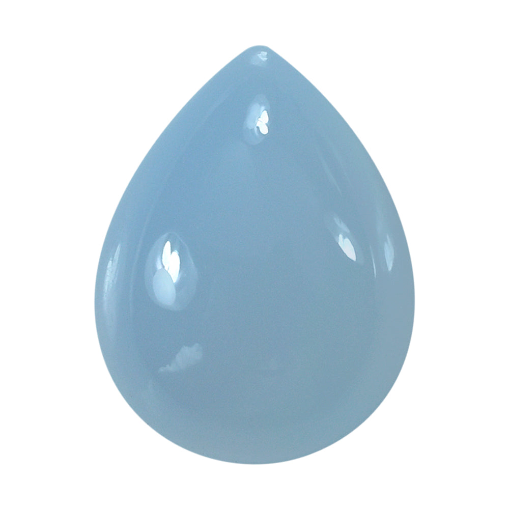 NATURAL CHALCEDONY PEAR CAB 13X10MM 4.64 Cts.