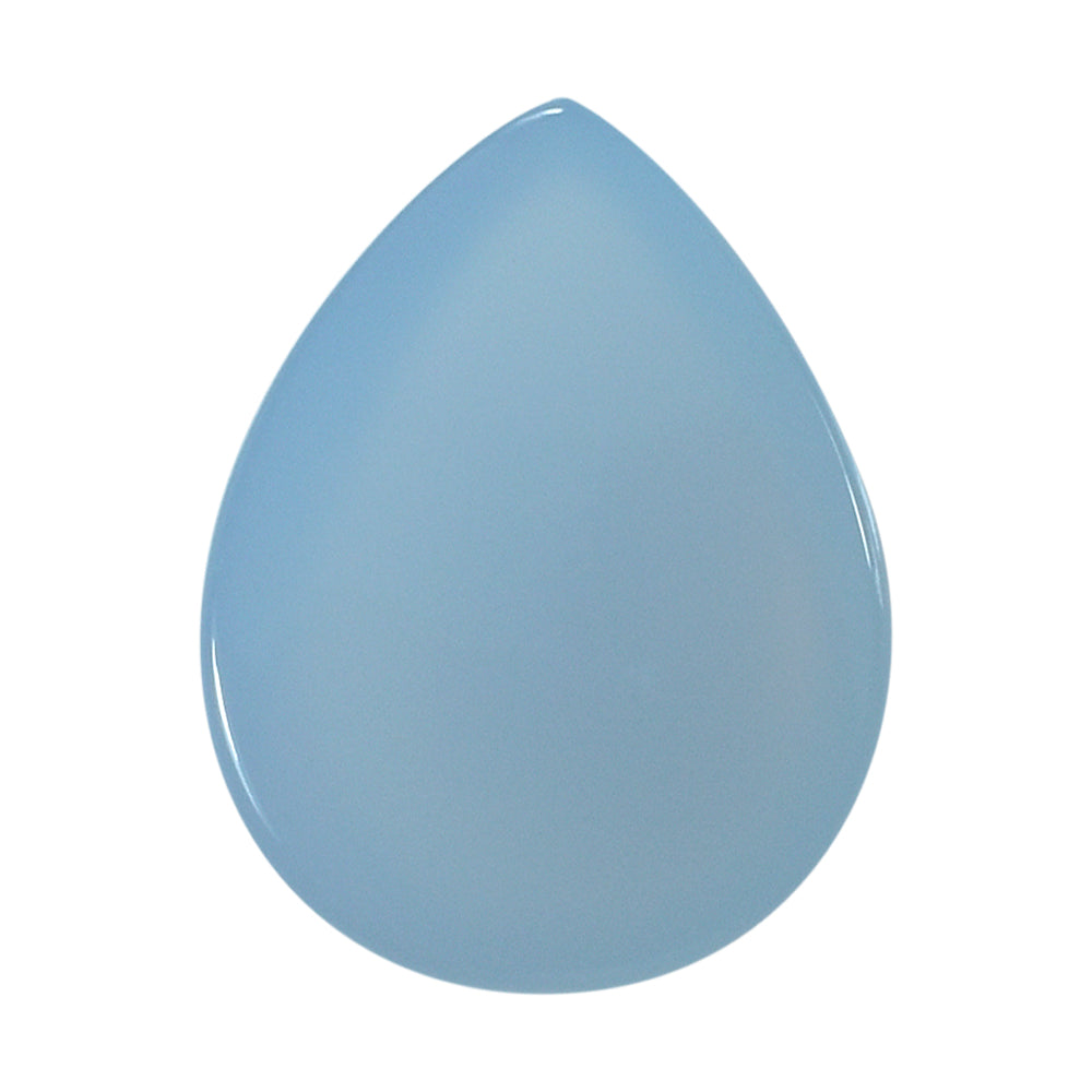 NATURAL CHALCEDONY PEAR CAB 13X10MM 4.64 Cts.