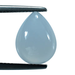 NATURAL CHALCEDONY PEAR CAB 13X10MM 4.64 Cts.