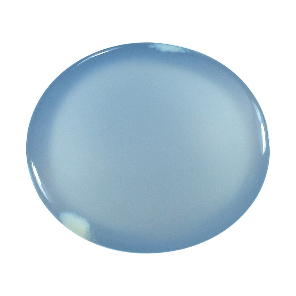 NATURAL CHALCEDONY OVAL CAB 18X16MM 12.20 Cts.