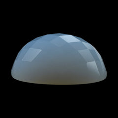 NATURAL CHALCEDONY CHECKER OVAL CAB 20X15MM 18.30 Cts.