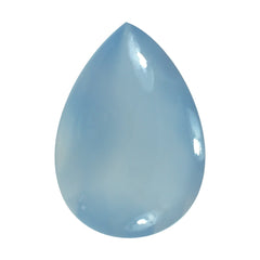 NATURAL CHALCEDONY BUFFTOP PEAR 20X14MM 12.60 Cts.