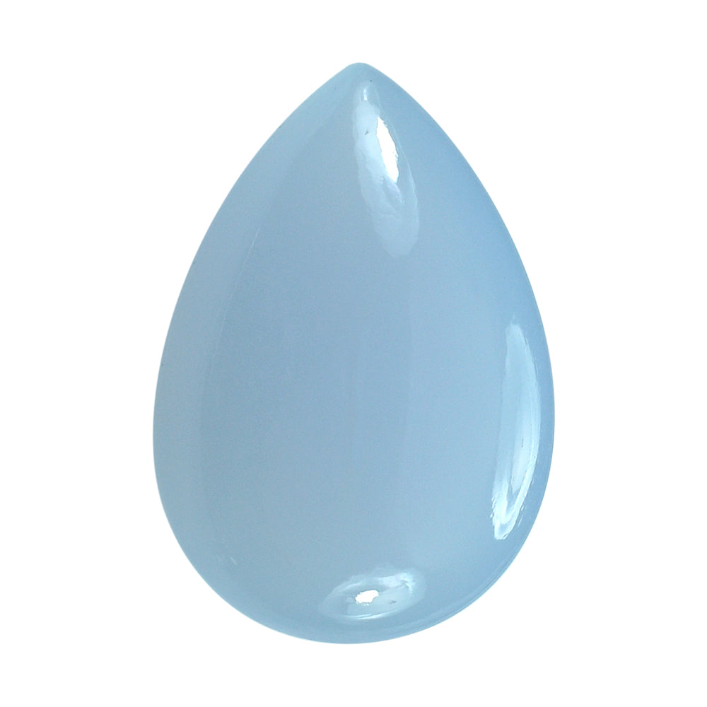 NATURAL CHALCEDONY BUFFTOP PEAR 20X14MM 12.90 Cts.