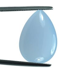 NATURAL CHALCEDONY BUFFTOP PEAR 20X14MM 12.90 Cts.