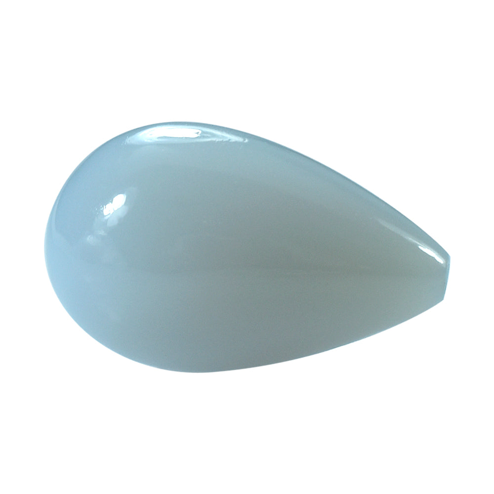 NATURAL CHALCEDONY PLAIN DROP (HALF DRILL) 18X11MM 13.58 Cts.