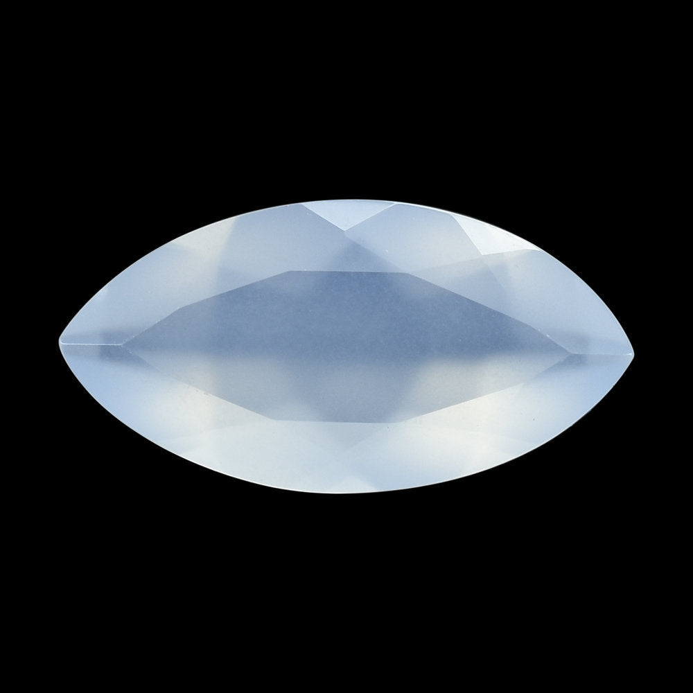 NATURAL BLUE CHALCEDONY CUT MARQUISE 16X8MM 3.15 Cts.