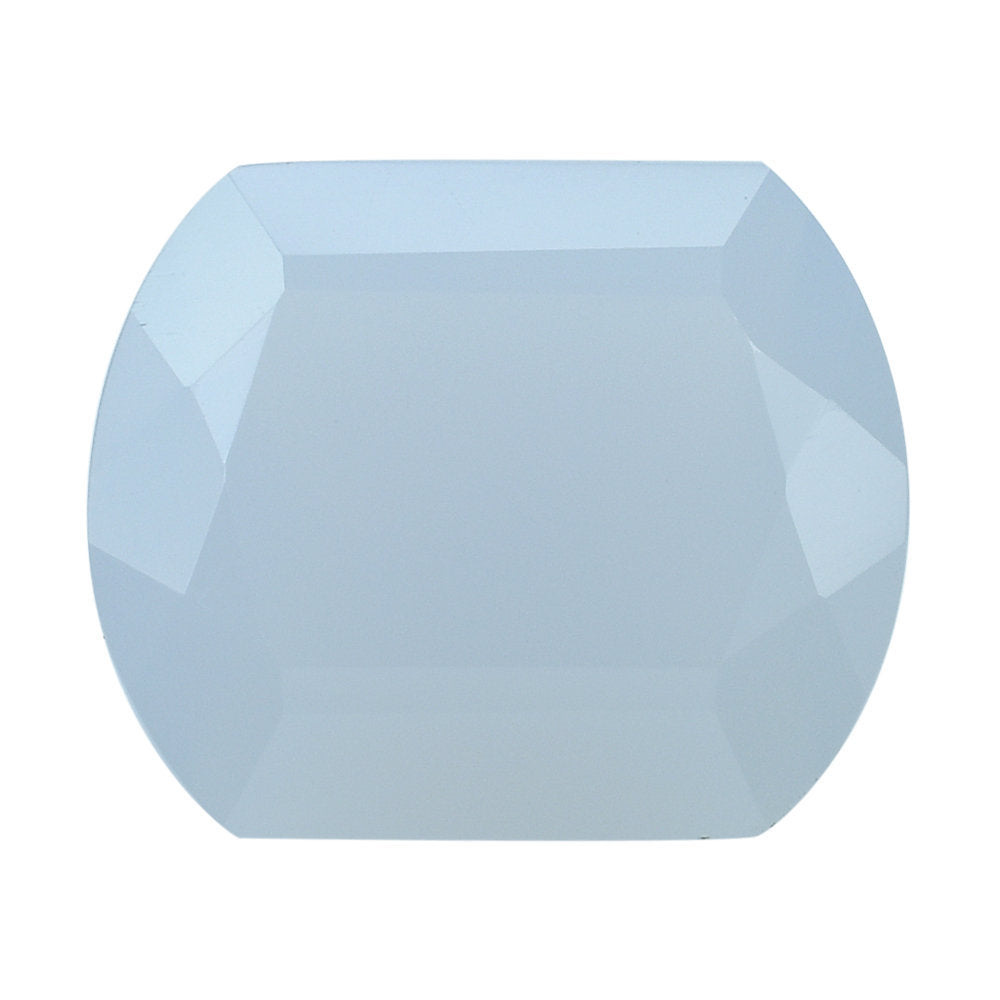 NATURAL BLUE CHALCEDONY FANCY CUT CUSHION 12X10MM 4.25 Cts.