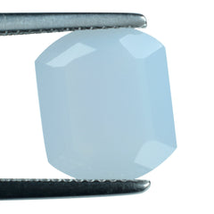 NATURAL BLUE CHALCEDONY FANCY CUT CUSHION 12X10MM 4.25 Cts.