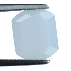 NATURAL BLUE CHALCEDONY FANCY CUT CUSHION 12X10MM 4.25 Cts.