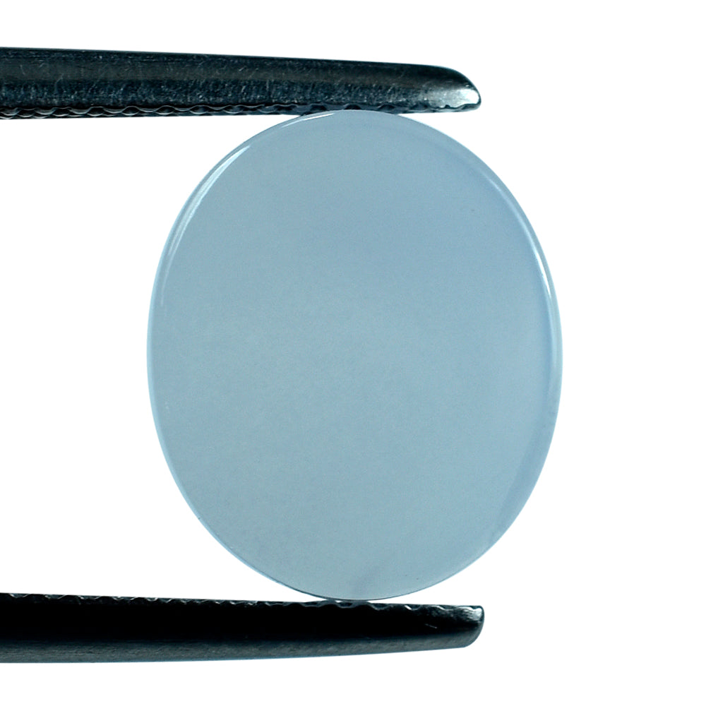 NATURAL CHALCEDONY OVAL PLATES 12X10MM 4.21 Cts.