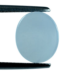 NATURAL CHALCEDONY OVAL PLATES 12X10MM 4.21 Cts.