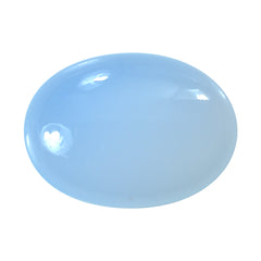 NATURAL CHALCEDONY OVAL CAB 18X13MM 8.79Cts.