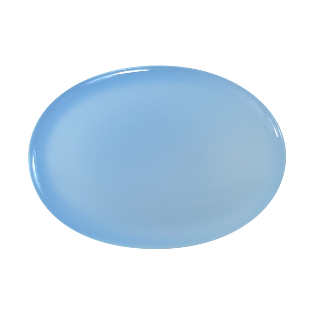 NATURAL CHALCEDONY OVAL CAB 18X13MM 8.79Cts.
