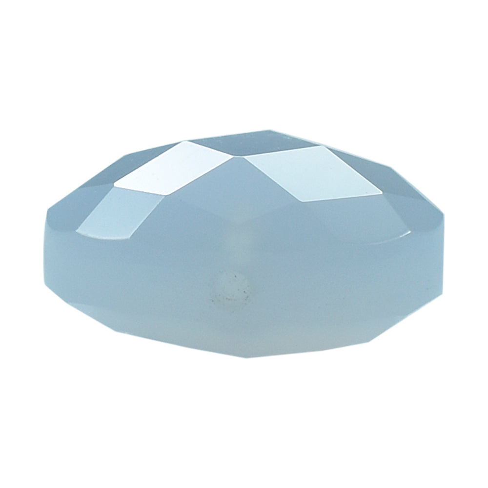 NATURAL CHALCEDONY BRIOLETTE OVAL (HALF DRILL) 12X10MM 5.36Cts.