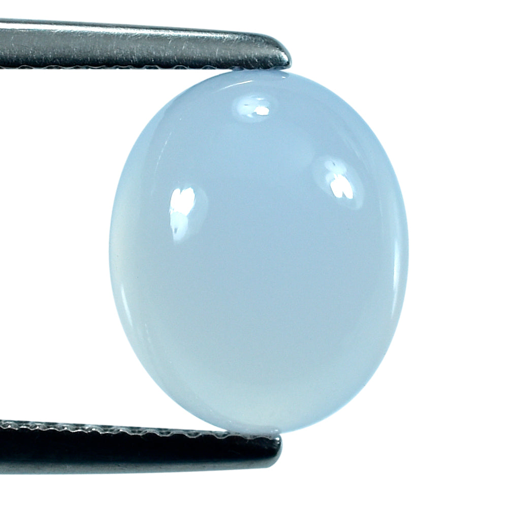 NATURAL CHALCEDONY OVAL CAB 11X9MM 3.5Cts.