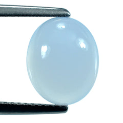 NATURAL CHALCEDONY OVAL CAB 11X9MM 3.5Cts.