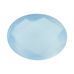 NATURAL CHALCEDONY CHECKER OVAL CAB 9X7MM 1.36Cts.
