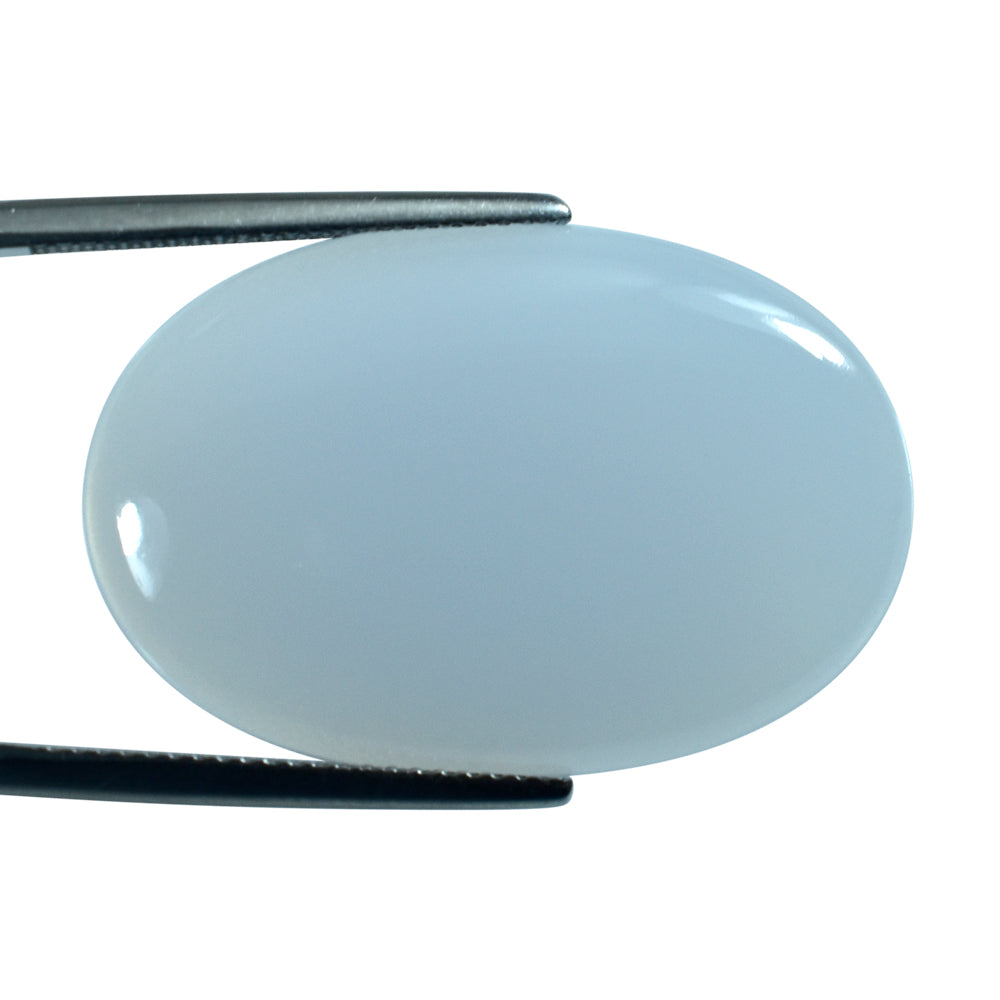 NATURAL CHALCEDONY OVAL CAB 30X20MM 18.41Cts.