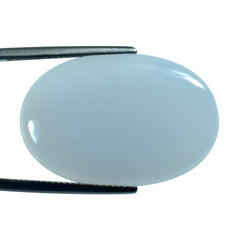 NATURAL CHALCEDONY OVAL CAB 30X20MM 18.41Cts.
