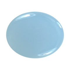 NATURAL CHALCEDONY FLAT OVAL CAB 22X17.50MM 7.35Cts.