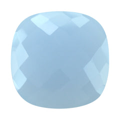 NATURAL CHALCEDONY BRIOLETTE CUSHION 20MM 14.67Cts.