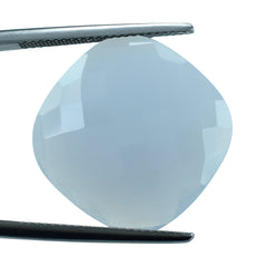 NATURAL CHALCEDONY BRIOLETTE CUSHION 20MM 14.67Cts.
