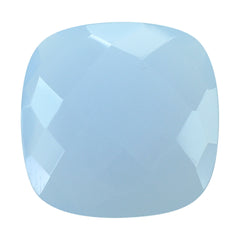 NATURAL CHALCEDONY BRIOLETTE CUSHION 15MM 7.75 Cts.