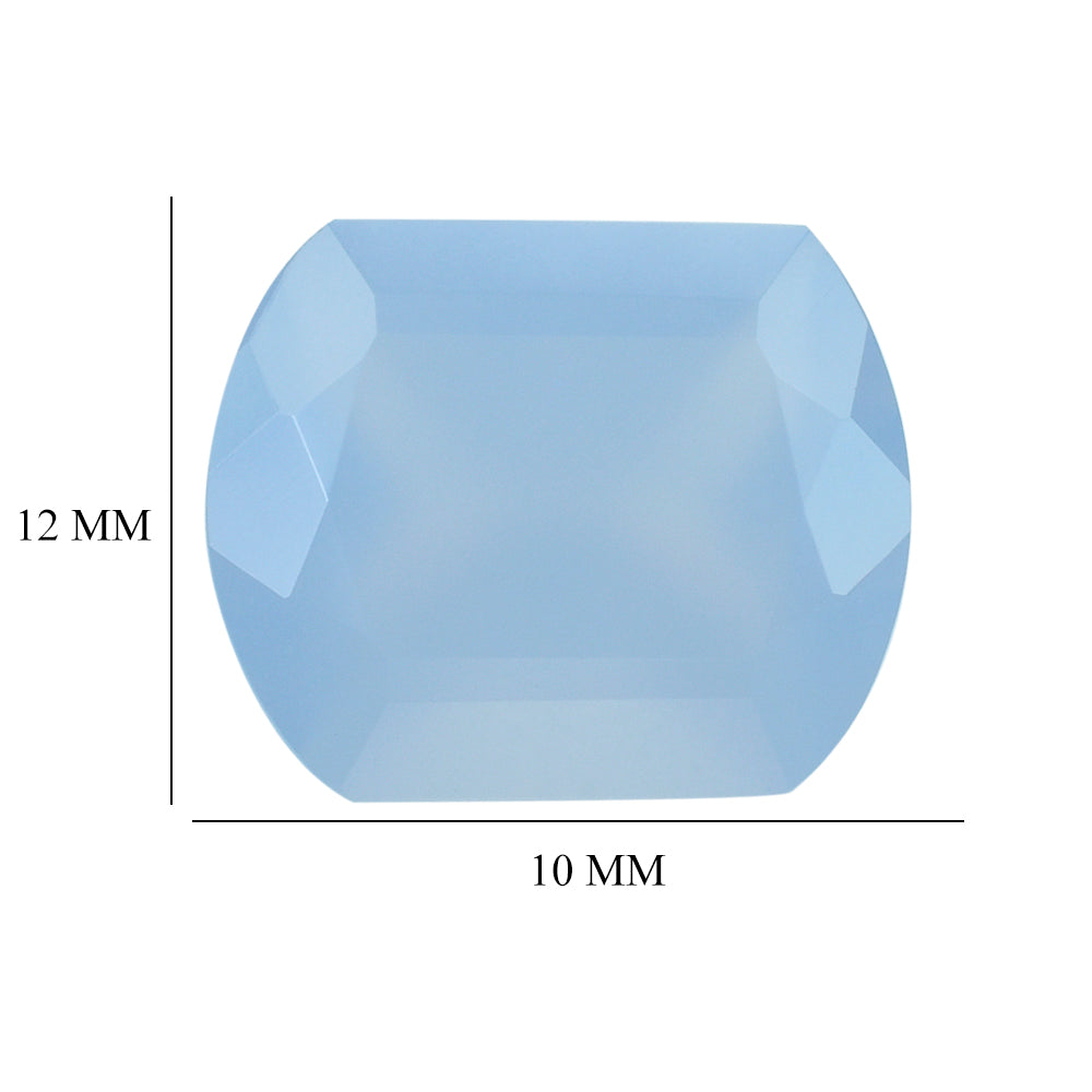 NATURAL CHALCEDONY CUT FANCY CUSHION 12X10MM 4.18Cts.