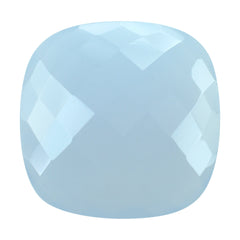 NATURAL CHALCEDONY BRIOLETTE CUSHION 18MM 12.44Cts.