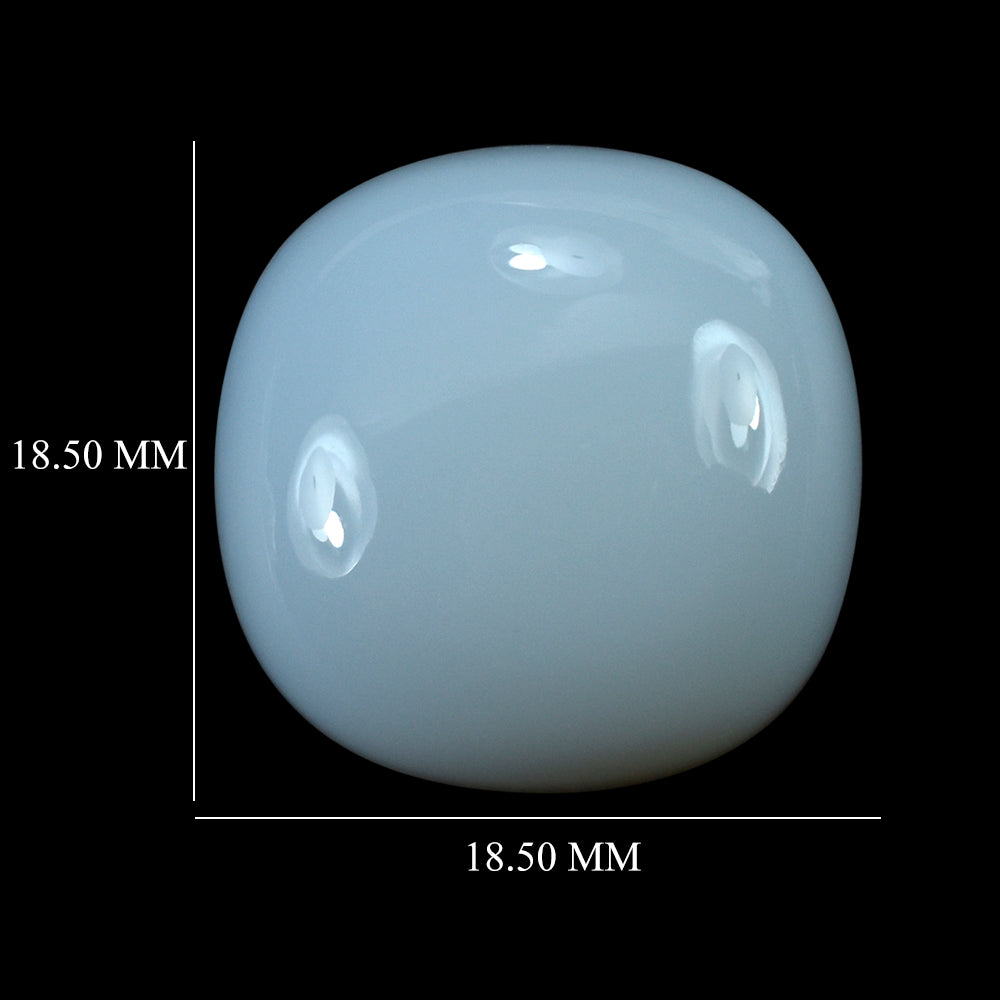 NATURAL CHALCEDONY CUSHION CAB 18.50MM 22.75Cts.