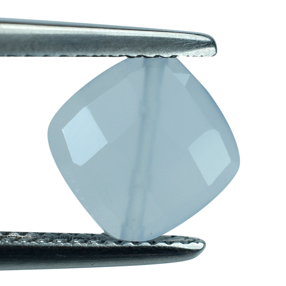 NATURAL CHALCEDONY BRIOLETTE CUSHION (CORNER TO CORNER)(FULL DRILL) 8MM 2.33Cts.