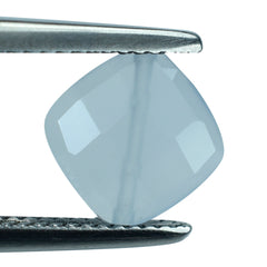 NATURAL CHALCEDONY BRIOLETTE CUSHION (CORNER TO CORNER)(FULL DRILL) 8MM 2.33Cts.