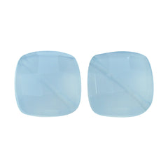 NATURAL CHALCEDONY BRIOLETTE CUSHION (CORNER TO CORNER)(FULL DRILL) 8MM 2.33Cts.