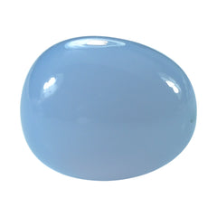 NATURAL CHALCEDONY PLAIN EGG DROP (HALF DRILL) 16X13MM 20.10 Cts.