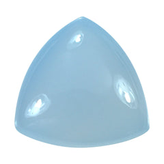 NATURAL CHALCEDONY BUFFTOP CHECKER BACK TRILLION 10MM 3.35Cts.