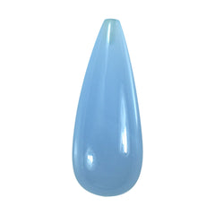 NATURAL CHALCEDONY PLAIN DROP (HALF DRILL) 25X10MM 15.52Cts.