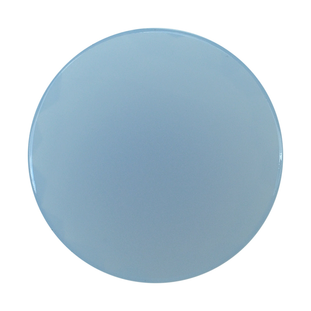 NATURAL CHALCEDONY IRREGULAR CUT FLAT ROUND CAB 20MM 10.6Cts.